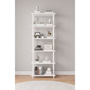 Çevir Kur 65 Cm Beyaz Kitaplık Bd 65*177*29 Cm