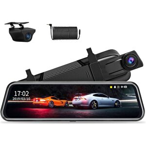Schitec 10.7” Full Hd 1080p Aynalı Araç İçi Dual Kamera Kayıt Cihazı H01