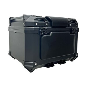Wheelie Xt577-b 55 Litre Motosiklet Arka Çanta Siyah Su Geçirmez Abs Top Case Bagaj Üniversal
