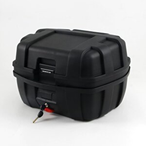 Wheelie Xt760-b 50 Litre Motosiklet Arka Çanta Siyah Su Geçirmez Tak Çıkart Özellikli Abs Top Case Üniversal