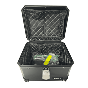 Wheelie Xt570-b 45 Litre Motosiklet Arka Çanta Siyah Su Geçirmez Abs Top Case Bagaj Üniversal