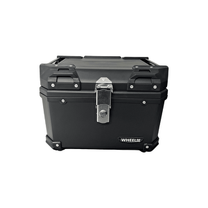 Wheelie Xt570-b 45 Litre Motosiklet Arka Çanta Siyah Su Geçirmez Abs Top Case Bagaj Üniversal