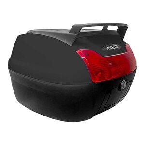Wheelie Xt60-b 40 Litre Motosiklet Arka Çanta Siyah Su Geçirmez Abs Top Case Bagaj Üniversal