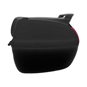 Wheelie Xt60-b 40 Litre Motosiklet Arka Çanta Siyah Su Geçirmez Abs Top Case Bagaj Üniversal