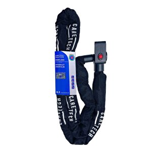 Caretech Ct-774 Zincir Kilidi Alarmlı Motosiklet/bisiklet 10mm Çelik Kılıflı 1mt Art 4 Yıldız Sertifikası