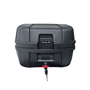 Wheelie Xt730-b 37 Litre Motosiklet Arka Çanta Siyah Su Geçirmez Tak Çıkart Özellikli Abs Top Case Üniversal
