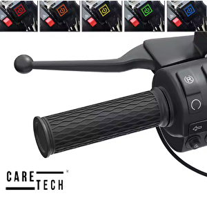 Caretech Ct-e1819 Elcik Isıtma Motosiklet 5 Kademeli Isıtmalı Geçmeli Takım Motosiklet  Gidon Evrensel