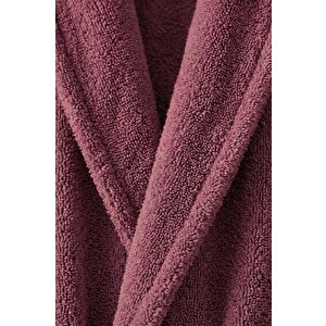 Mürdüm Şalyaka %100 Pamuklu Bornoz L-XL