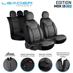 Honda Legend Full Deri Oto Koltuk Kılıfı Ön Arka Set Füme Siyah Edition Şhn