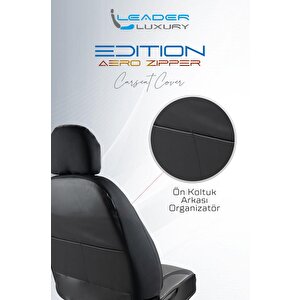Honda Legend Full Deri Oto Koltuk Kılıfı Ön Arka Set Füme Siyah Edition Şhn