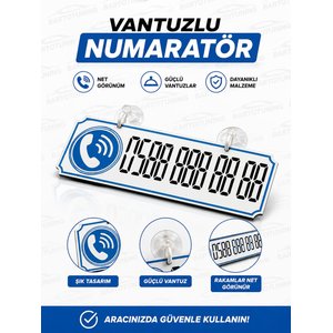 Ford Probe  Dekor Plakalı Numaratör Mavi 20,5 X 7,5 Şhn