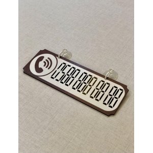 Peugeot E-208 Dekor Plakalı Numaratör Siyah 20,5 X 7,5 Şhn
