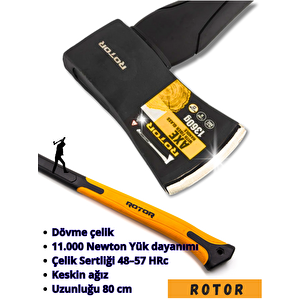 Rotor Fiber Saplı 1360gr+900gr 2’li Balta Nacak Seti