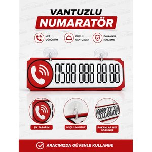 Skoda Forman Station Wagon Dekor Plakalı Numaratör Kırmızı 20,5 X 7,5 Fs