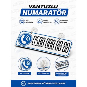 Ford Focus Style Plus  Dekor Plakalı Numaratör Mavi 20,5 X 7,5 Fs