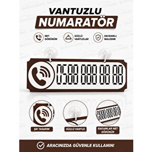 Rover 820 Dekor Plakalı Numaratör Siyah 20,5 X 7,5 Fs