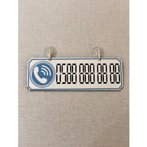 Tofaş Kartal 1.6 Dekor Plakalı Numaratör Mavi 20,5 X 7,5 Fs