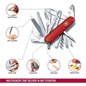 Handyman 1.3773 Kırmızı İsviçre Çakısı 91mm 24f