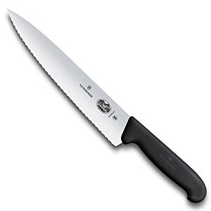 Fibrox 22cm Tırtıklı Dilimleme Bıçağı 5.2033.22 Siyah