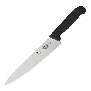 Fibrox 22cm Tırtıklı Dilimleme Bıçağı 5.2033.22 Siyah