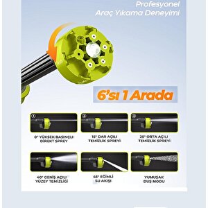 7go Basınçlı Çift Akülü Şarjlı Oto Bahçe Yıkama Tabancası Durgun Su