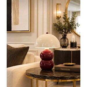 Hamilton Krem Başlıklı Bordo Toplu Masa Lambası Pinterest Model Renkli Abajur Beyaz Kablolu