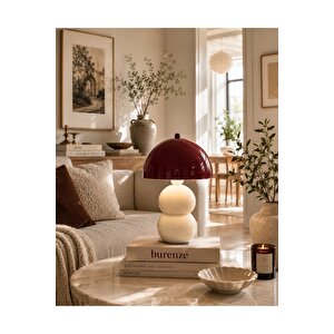 Hamilton Bordo Başlıklı Krem Toplu Masa Lambası Pinterest Model Renkli Abajur Beyaz Kablolu