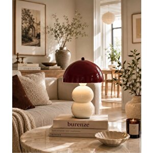 Hamilton Bordo Başlıklı Krem Toplu Masa Lambası Pinterest Model Renkli Abajur Beyaz Kablolu