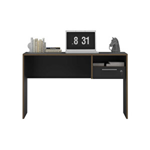 Concept Kilitli Çekmeceli Çalışma Masası-antrasit-kontra 120x75x60 Cm (gxyxd)