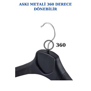 100 Adet Plastik Yüksek Kalite Ceket Askısı, Elbise Askısı, Takım Elbise Askısı