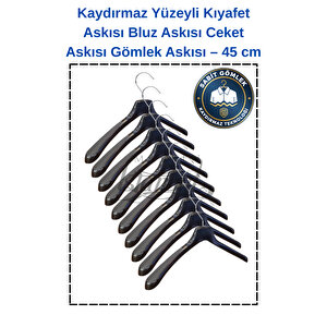 50 Adet Kaydırmaz Abs Plastik Elbise Askısı Ceket Askısı Gömlek Askısı Buluz Askısı Kıyafet Askısı