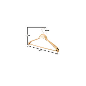 5 Adet Ev Tipi Masif Ahşap 48 Cm Ceket Askısı Takım Elbise Askısı Kıyafet Askısı