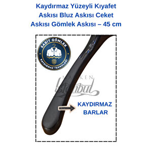 30 Adet Kaydırmaz Abs Plastik Elbise Askısı Ceket Askısı Gömlek Askısı Buluz Askısı Kıyafet Askısı