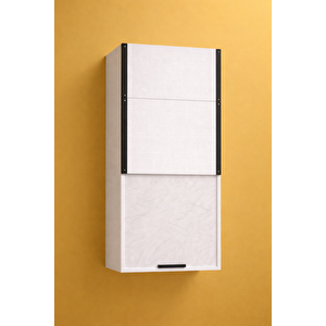 Kombi Dolabı Sürgülü Kapak Balkon İç Mekan Mutfak Için Dayanıklı Dolap 58 X 104 X 40 Cm