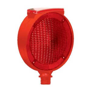 Solar Yuvarlak Çift Taraflı Flaşör (kırmızı)