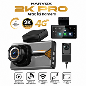 Bagajon 2k Pro Akıllı Araç Kamerası 4g Wifi Gps | 24 Saat Kayıt, Çift Yönlü Sesli Görüşme, Gece Görüşü, G-sensör
