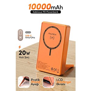 Fp50 10.000 Mah Hızlı Şarj Magsafe Powerbank Turuncu