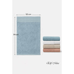 4'lü El Yüz Havlu Seti Pamuklu Waffle Bordürlü Daily Soft 50x85 Cm