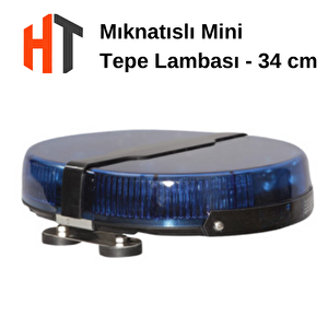Mini Tepe Lambası Expert Mıknatıslı E-1134 Mavi Mavi, 34 Cm