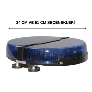 Mini Tepe Lambası Expert Mıknatıslı E-1134 Mavi Mavi, 34 Cm