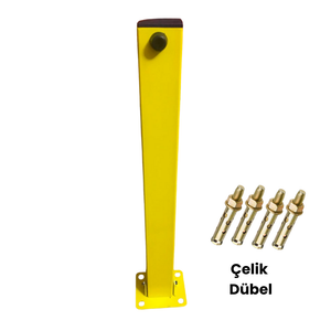 Kilitli Otopark Direği Yatar Tip- 60 Cm Asma Kilit Sistemli