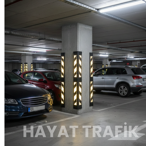 Köşe Kolon Koruyucu , Compound , Sarı Siyah Reflektifli  80 Cm