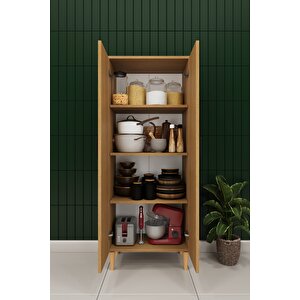 Modern 2 Kapaklı Çok Amaçlı Mutfak Banyo Dolabı %100 Mdf Erzak Kiler Dolabı Fd02 Karina