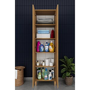 Modern 2 Kapaklı Çok Amaçlı Mutfak Banyo Dolabı %100 Mdf Erzak Kiler Dolabı Fd03 Karina