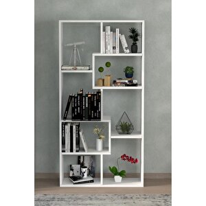 Zebra Dekoratif Kitaplık Beyaz 3222
