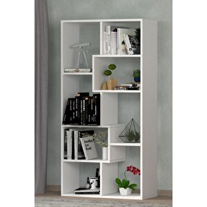 Zebra Dekoratif Kitaplık Beyaz 3222