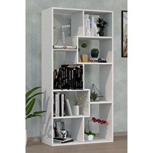 Zebra Dekoratif Kitaplık Beyaz 3222
