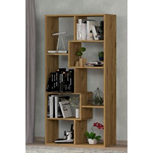 Zebra Dekoratif Kitaplık Çam Çam