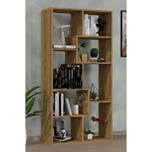 Zebra Dekoratif Kitaplık Çam Çam