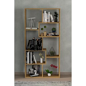 Zebra Dekoratif Kitaplık Çam Çam